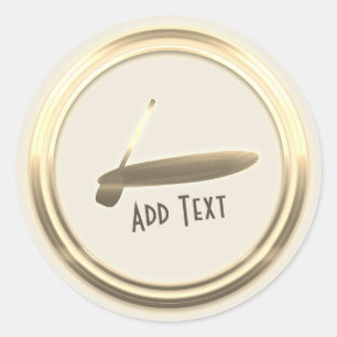 Gold Paddle Sticker