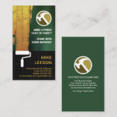 Gold Paint Brick Wall Handyman Painter Visitenkarte (Vorne/Hinten)