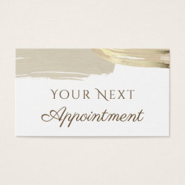 Gold Paint Brush Schlaganfall Terminkarte
