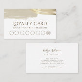 Gold Paint Brush Schlaganfall Treuekarte Visitenkarte (Vorne/Hinten)