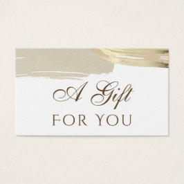 Gold Paint Brush Schlaganfälle Geschenkkarte