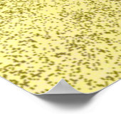 Gold Paint Design: Luxuriös und künstlerisch metal Poster (Ecke)