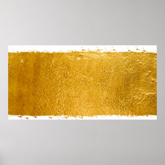 Gold Paint Design: Luxuriös und künstlerisch metal Poster