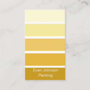 Gold Paint Palette Business Card Visitenkarte