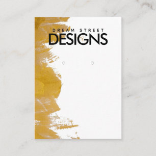 Gold Paint Spritzer Eard Display Card Visitenkarte