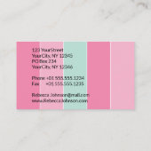 Gold Paint Stroke Colorful Stripes - Visitenkarte (Rückseite)