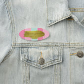 Gold Paint Stroke Farbenfrohe Streifen Namensschild (Beispiel)