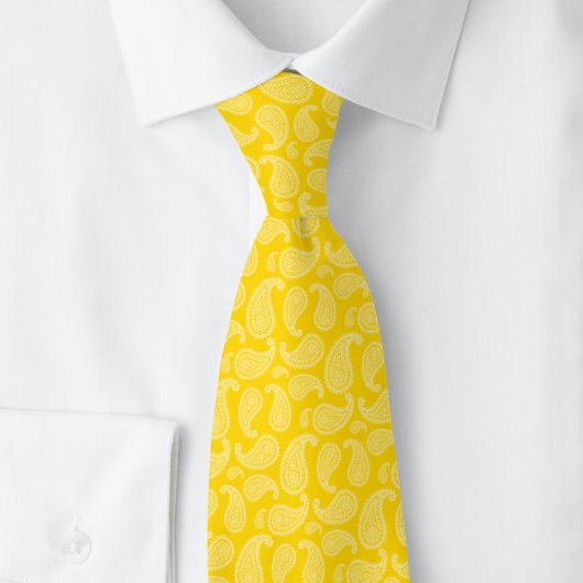 Gold Paisley Krawatte