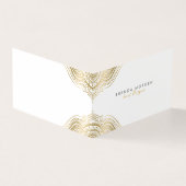 Gold Paisley Mandala Visitenkarten (Vorderseite)