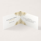 Gold Paisley Mandala Visitenkarten (Innenseite)