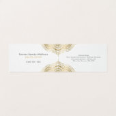 Gold Paisley Mandala Visitenkarten (Innenseite Aufgefaltet)