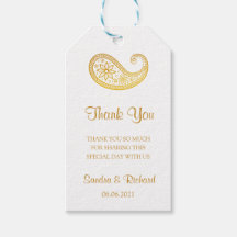 Gold Paisley Traditionelle indische Hochzeit Viele