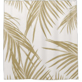 Gold Palm Blätter Traum #1 #tropical Duschvorhang (Vorderseite)