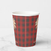 Gold Palm Buffalo Karo Personalisiert Pappbecher (Rechts)