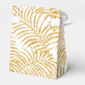 Gold Palm Gift Favor Box Geschenkschachtel (Rückseite)