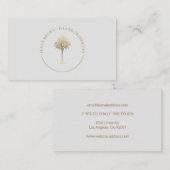 Gold Palm Tree Logo Visitenkarte (Vorne/Hinten)
