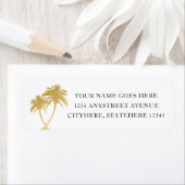 Gold Palm Tree Tropical Island Beach Adresse (Insitu)