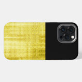 Gold Paneel Black iPhone Hülle (Rückseite (Horizontal))