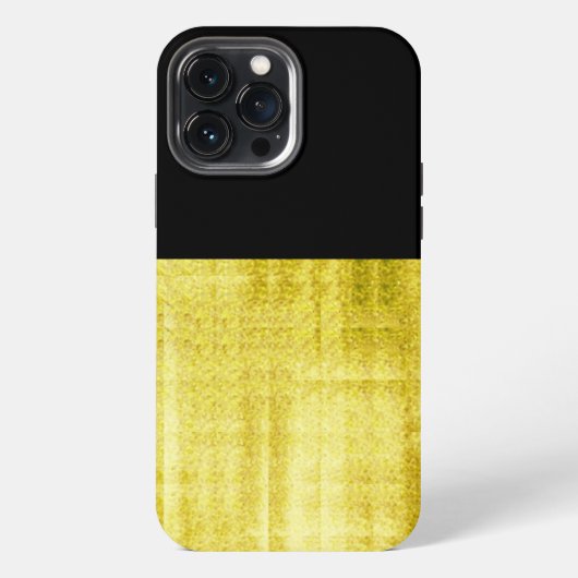Gold Paneel Black iPhone Hülle (Rückseite)