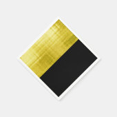 Gold Paneel Black Serviette (Ecke)