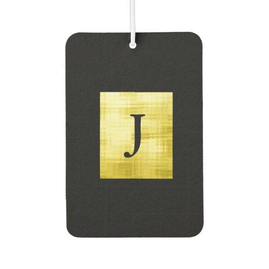Gold Paneled Black-II Autolufterfrischer (Vorderseite)