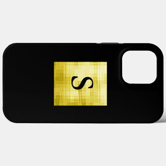 Gold Paneled Black-II Case-Mate iPhone Hülle (Rückseite (Horizontal))