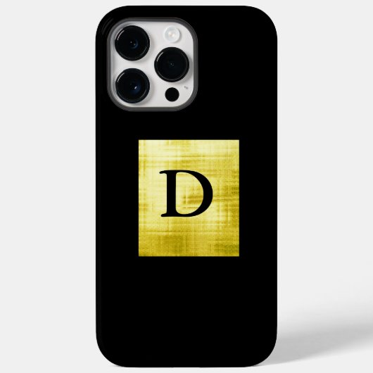 Gold Paneled Black-II Case-Mate iPhone Hülle (Rückseite)