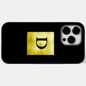 Gold Paneled Black-II Case-Mate iPhone Hülle (Rückseite (Horizontal))