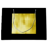 Gold-Paneled Black-II  Große Geschenktüte (Vorderseite)