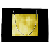 Gold-Paneled Black-II  Große Geschenktüte (Rückseite)