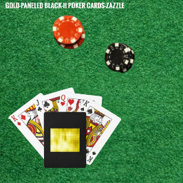 Gold-Paneled Black -II Spielkarten