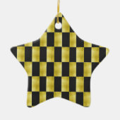 Gold-Paneled-Black-IV Keramik Ornament (Vorne)
