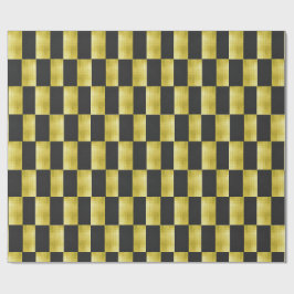 Gold-Paneled Black-IV Wrapping Paper Geschenkpapier