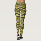 Gold-paneliert-Schwarz-IV Leggings (Rückseite)