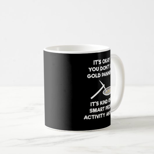 Gold Panning - Funny Miner Panner Smart Kaffeetasse (VorderseiteRechts)