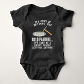 Gold Panning Gift - Mining Funny Miner Baby Strampler (Vorderseite)