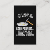 Gold Panning Gift - Mining Funny Miner Visitenkarte (Vorderseite)