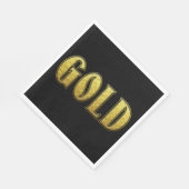 Gold Paper Napkin Serviette (Ecke)