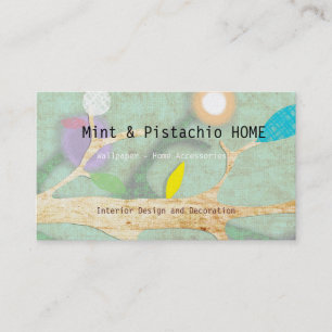 Gold Paper Primitive Art Business Card Visitenkarte