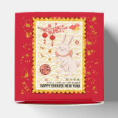 Gold Papercut 2023 Kaninchen Chinesisch Neujahr Ro Geschenkschachtel (Oben)