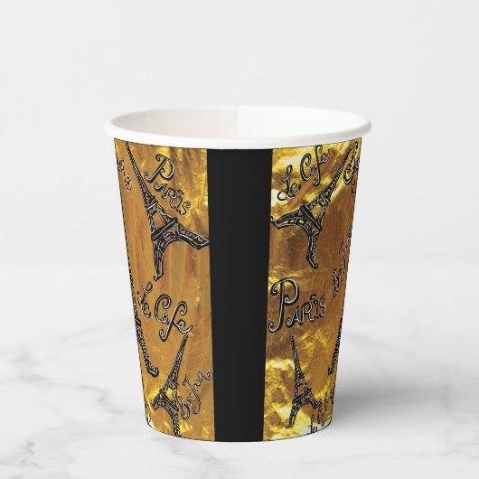 Gold Pappbecher (Links)