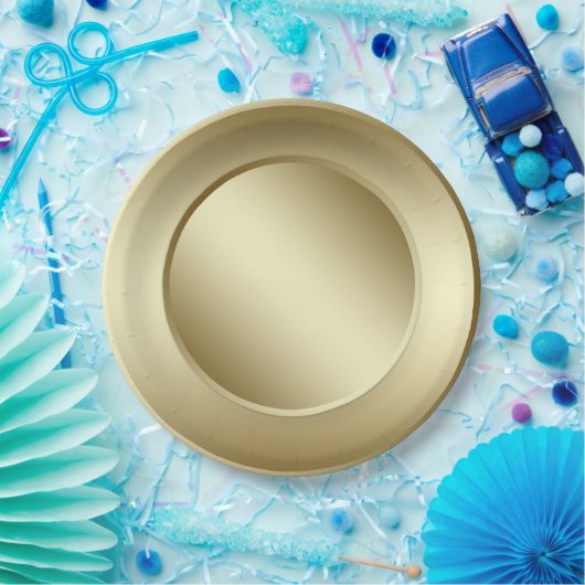 Gold Pappteller (Party)