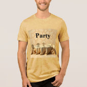 Gold Party Design Party T - Shirt (Vorderseite)