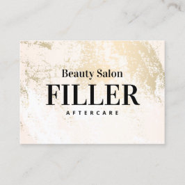 Gold Pastell Filler Aftercare Business Card Visitenkarte