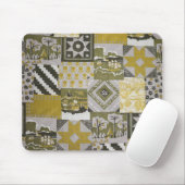 Gold Patchwork Mousepad (Mit Mouse)