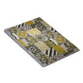 Gold Patchwork-Notebook Notizblock (Rechte Seite)
