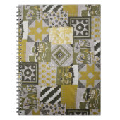 Gold Patchwork-Notebook Notizblock (Vorderseite)