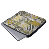 Gold Patchwork Notebook Sleeve (Vorne Knopf)