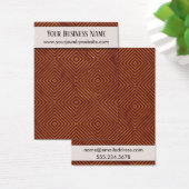 Gold Pattern Burgundy Earring Holder Display Card (Schreibtisch)