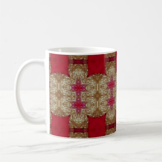 Gold pattern cement wall closeabstract, ancient, a kaffeetasse (Links)